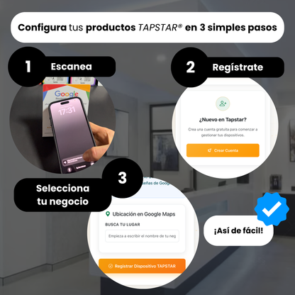 Expositor Reseñas Google NFC y QR