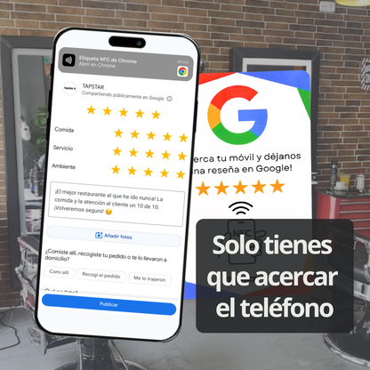 Tarjeta NFC y QR Aumenta tus Reseñas en Google