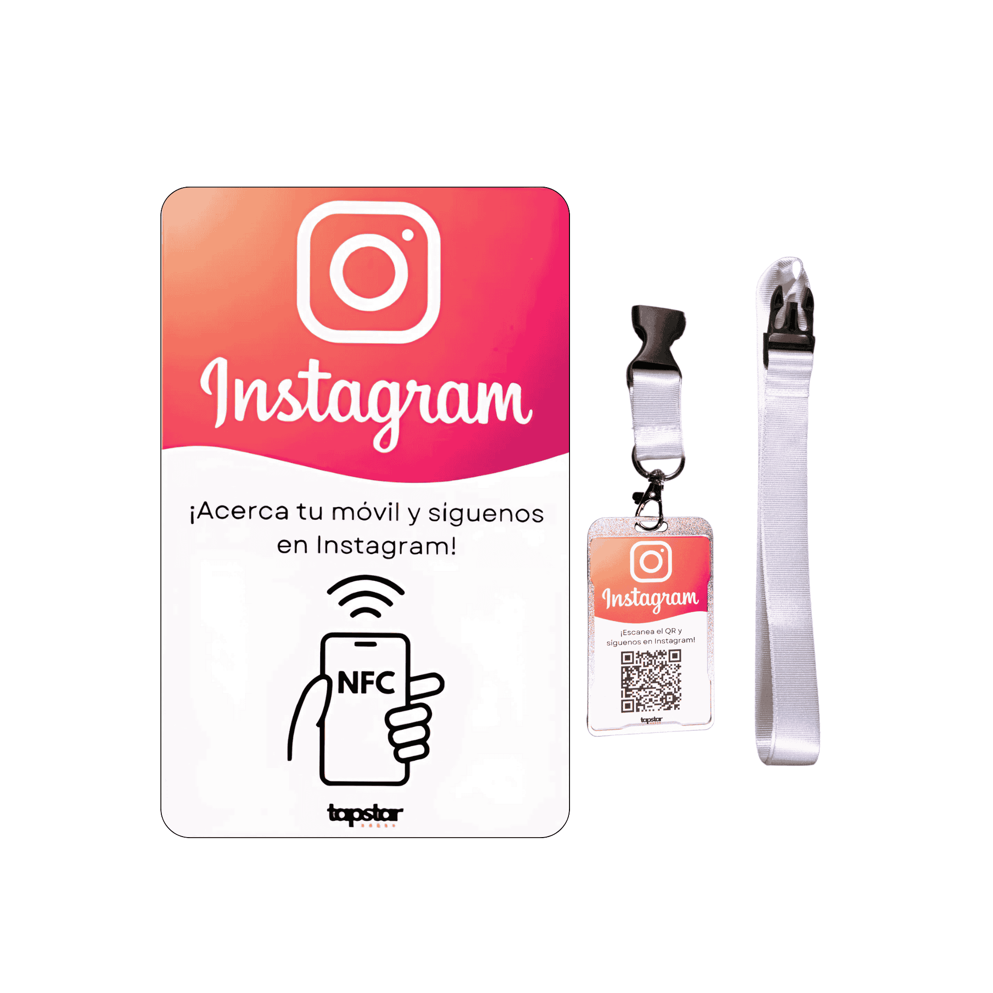 Tarjeta NFC y QR Instagram Aumentar tus Seguidores