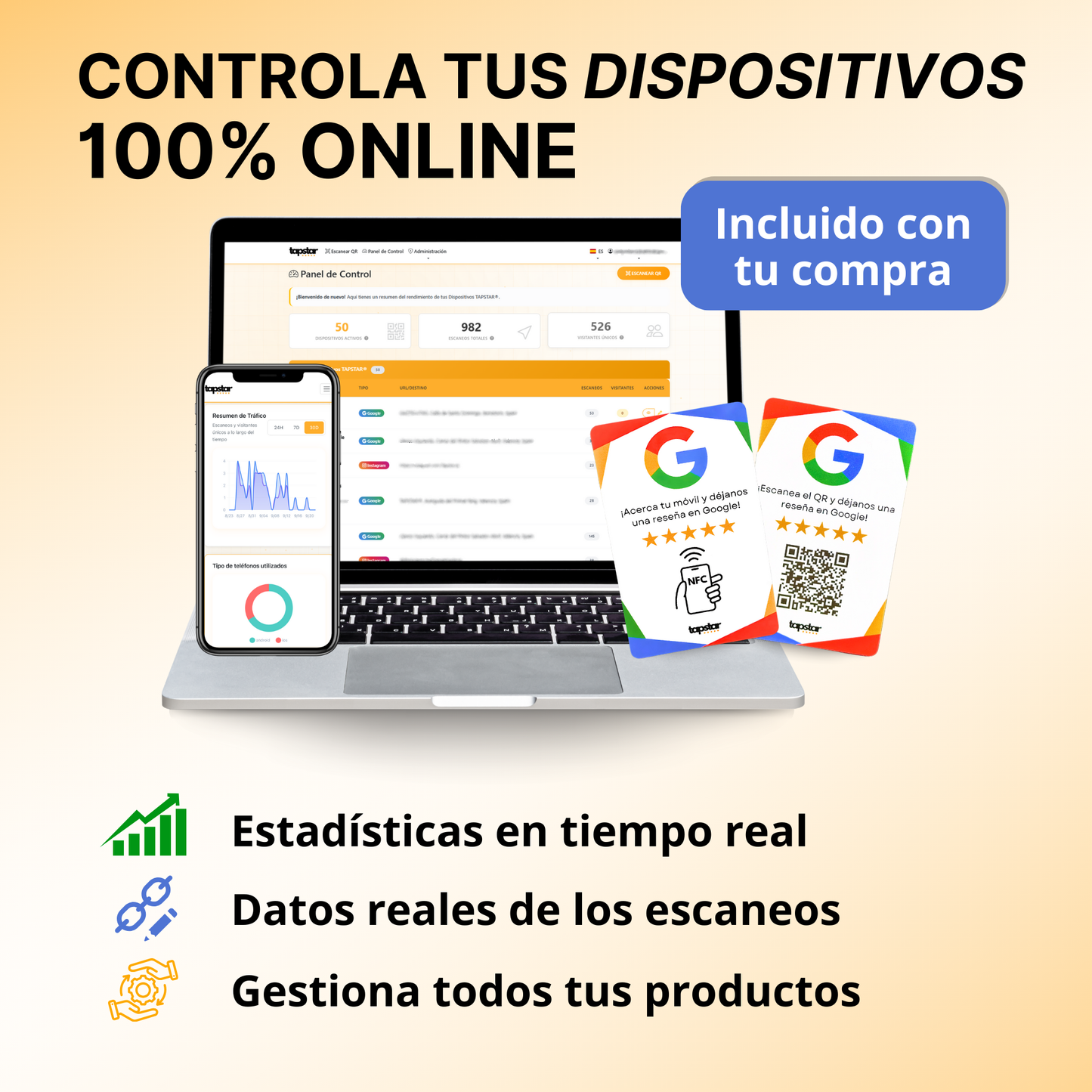 Tarjeta NFC y QR Aumenta tus Reseñas en Google