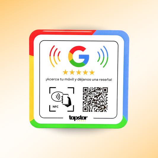 Placa Acrílica NFC y QR Aumenta tus Reseñas en Google