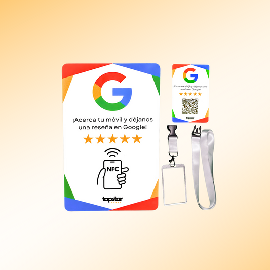 Tarjeta NFC y QR Aumenta tus Reseñas en Google