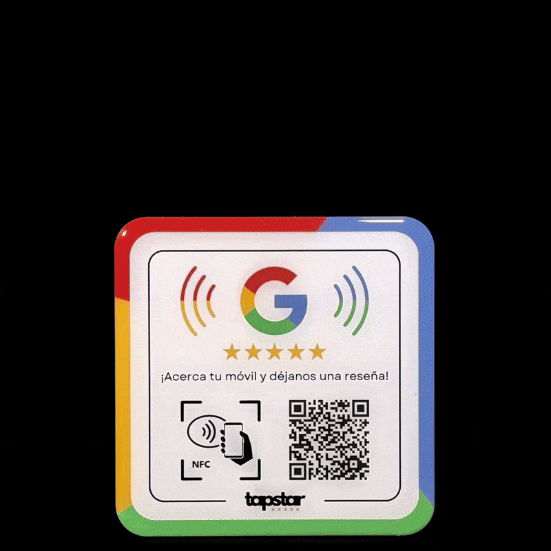 Placa Acrílica NFC y QR Aumenta tus Reseñas en Google