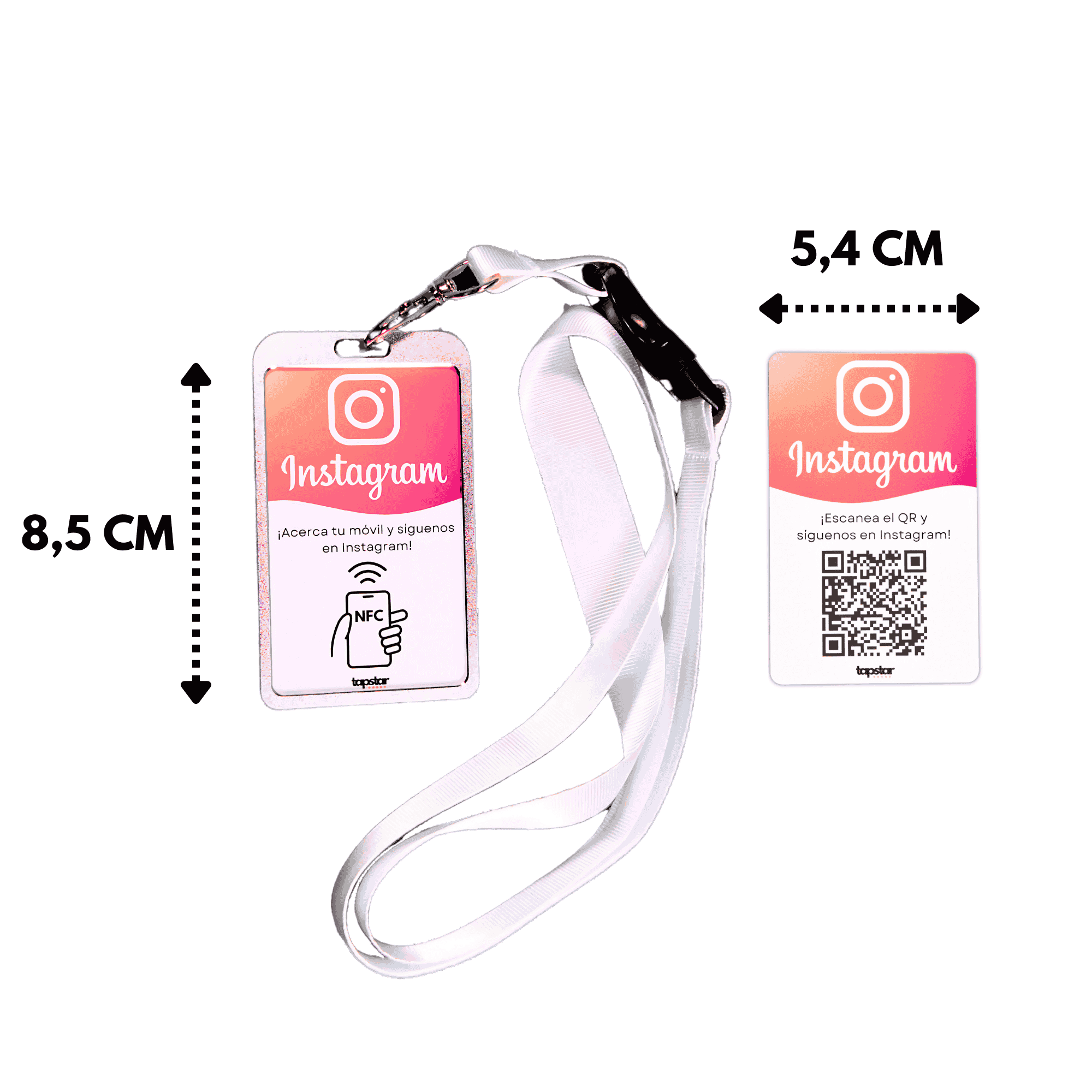Tarjeta NFC y QR Instagram Aumentar tus Seguidores