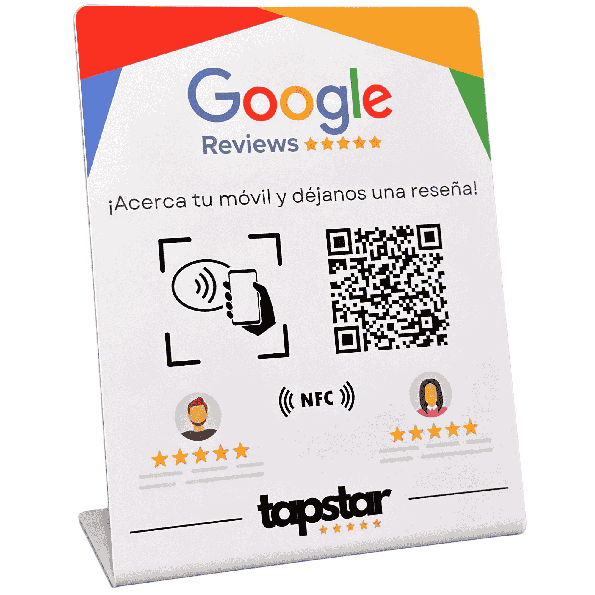 Expositor NFC y QR Aumenta tus Reseñas en Google