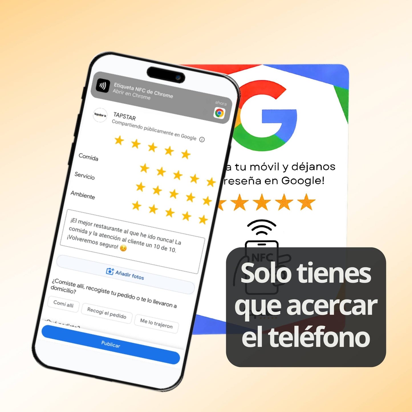 Tarjeta Reseñas de Google