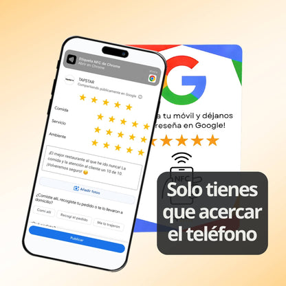 Tarjeta Reseñas de Google