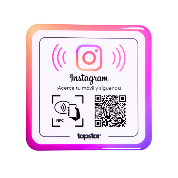 📸 Pack para Instagram Aumentar Seguidores : Tarjeta + Pegatina NFC + QR 🚀✨ - Imagen 4