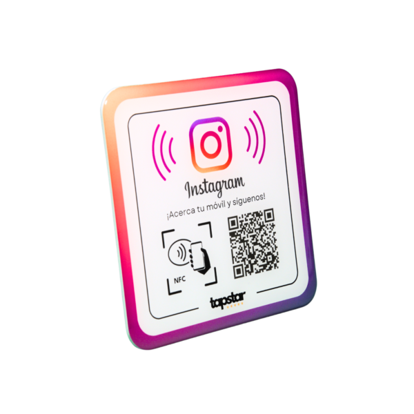 📸 Pegatina NFC + QR para Aumentar Seguidores en Instagram - Diseño Acrílico Premium✨📱 - Imagen 3