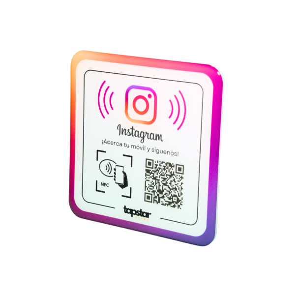 📸 Pegatina NFC + QR para Aumentar Seguidores en Instagram - Diseño Acrílico Premium✨📱 - Imagen 4